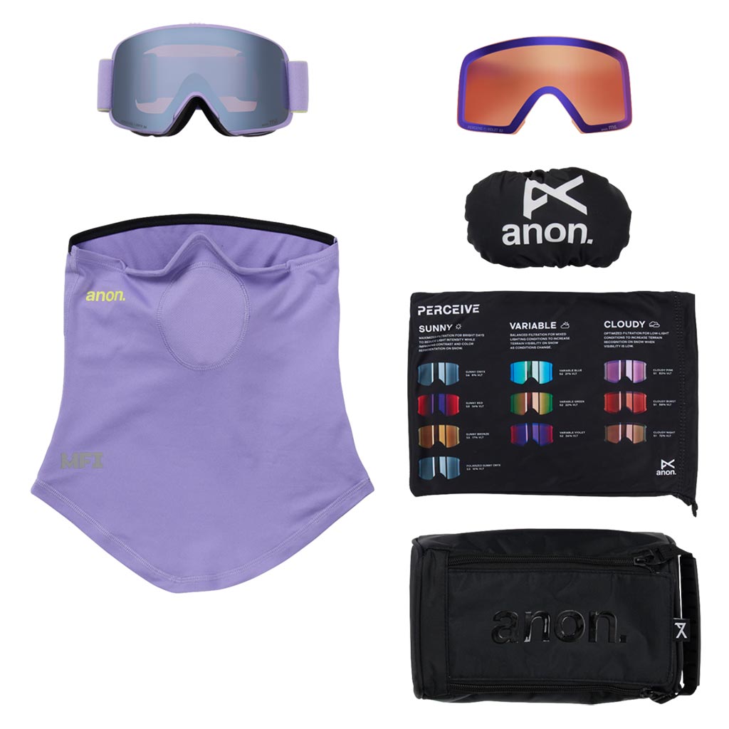 Anon 2026 M6 Goggle - Hyper Lilac/Suynny Onyx