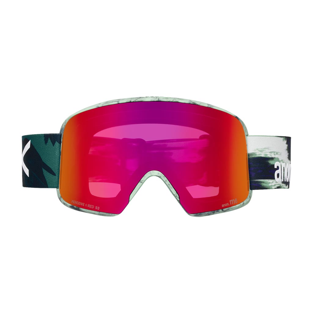 Anon 2026 M6 Low Bridge Goggle - Family Tree/Sunny Red