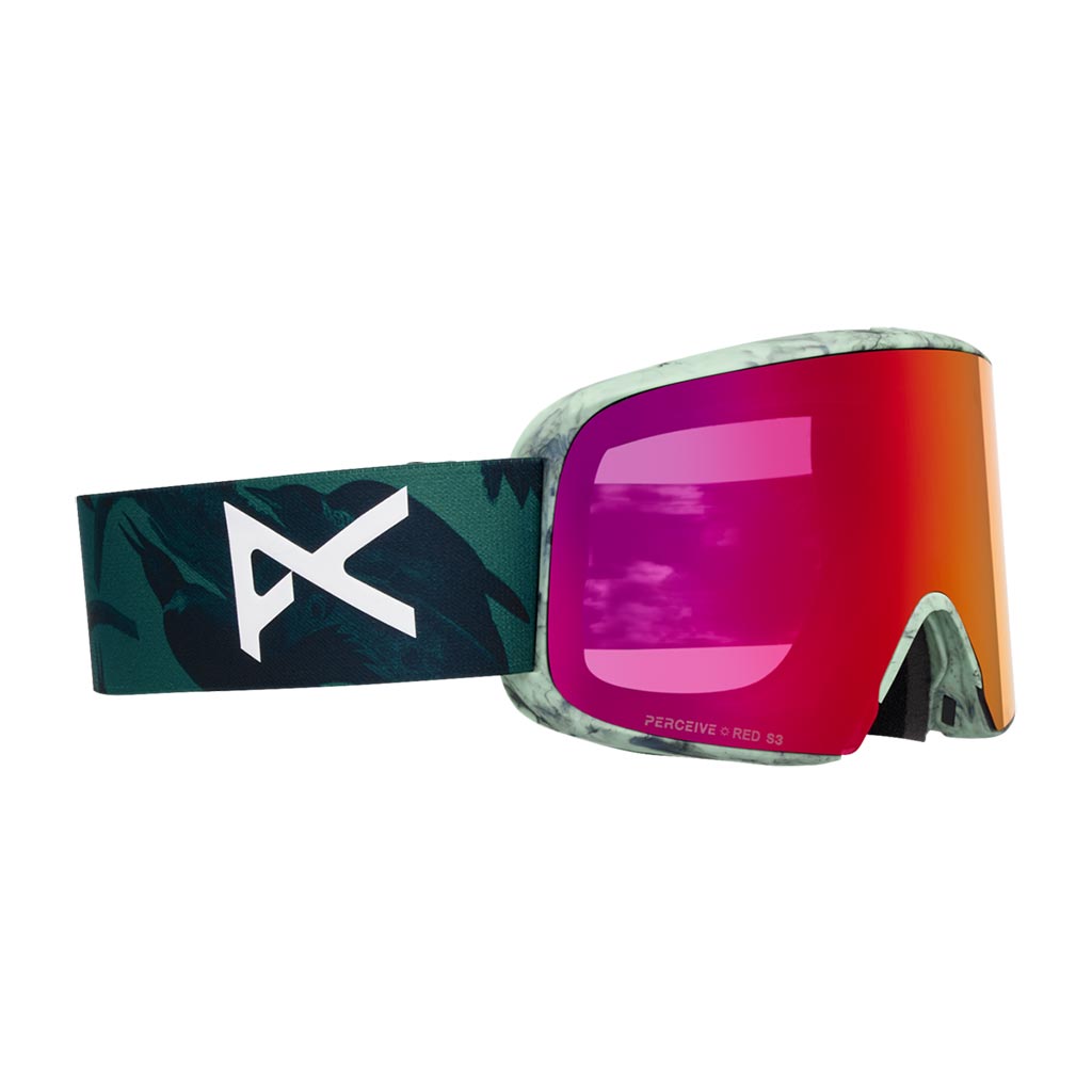 Anon 2026 M6 Low Bridge Goggle - Family Tree/Sunny Red