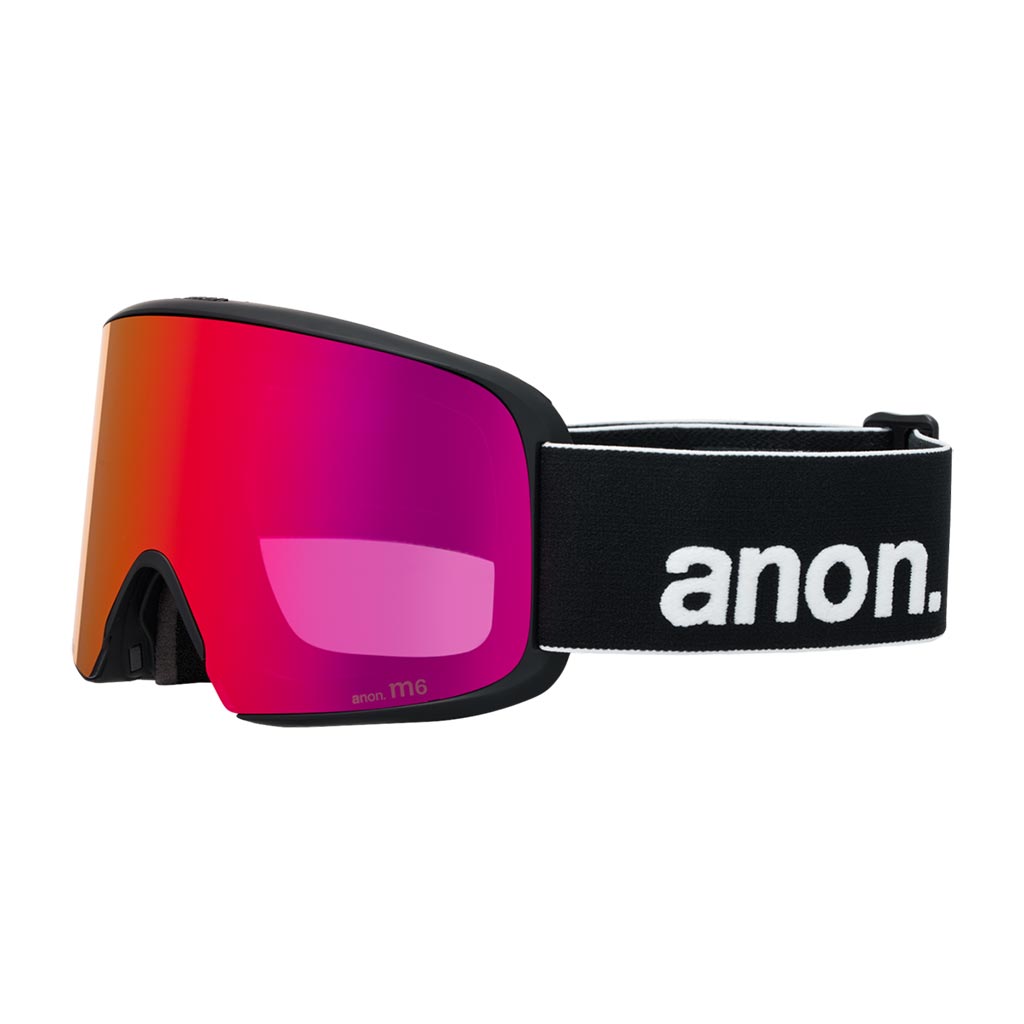 Anon 2026 M6 Low Bridge Goggle - Black/Sunny Red