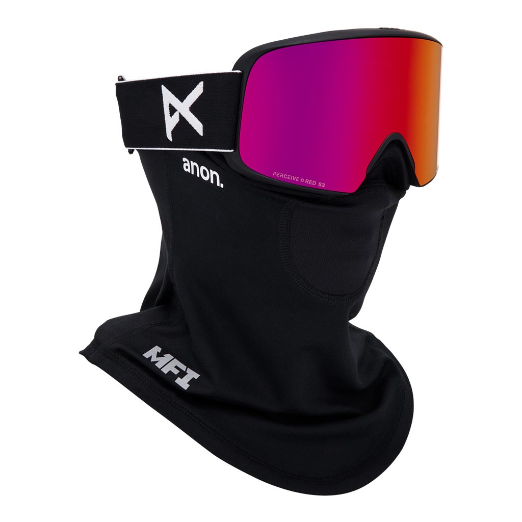 Anon 2026 M6 Low Bridge Goggle - Black/Sunny Red