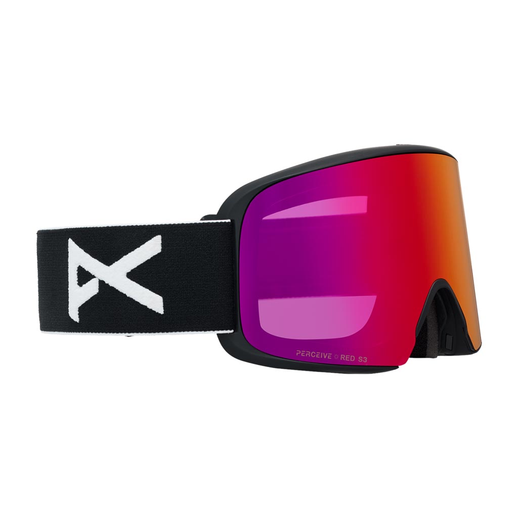 Anon 2026 M6 Low Bridge Goggle - Black/Sunny Red