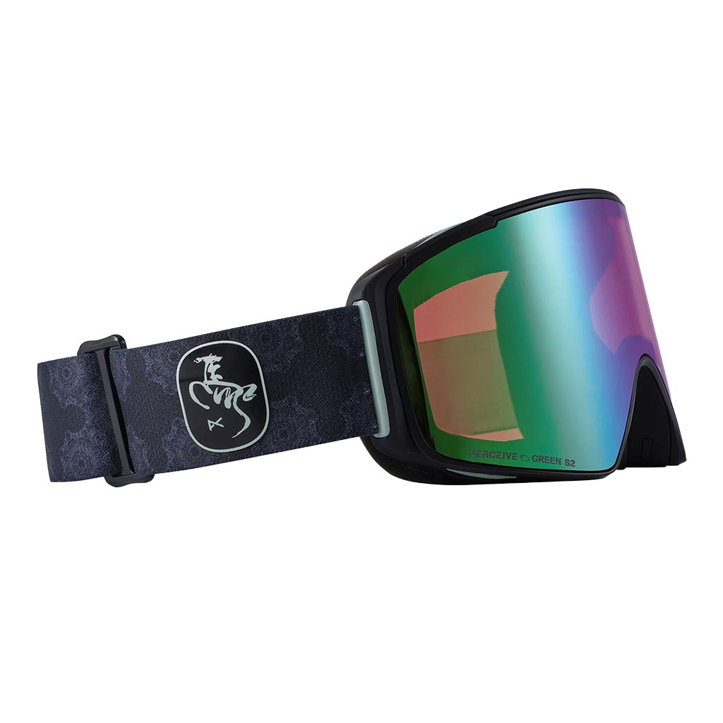 Anon M4S Low Bridge Cylindrical Goggle - CNY - Black/Variable Green/Sun Onyx