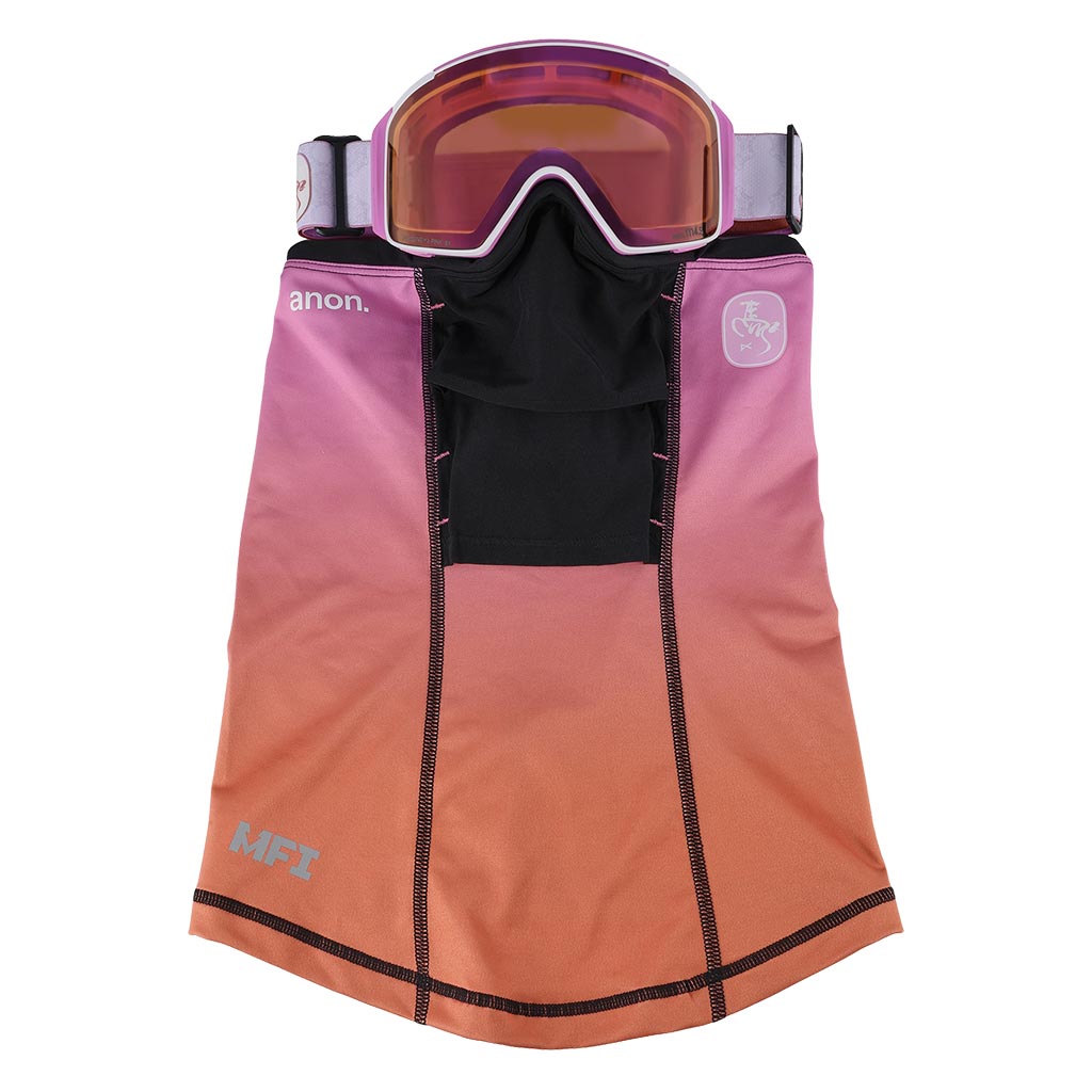 Anon M4S Low Bridge Cylindrical Goggle - CNY - White/Cloudy Pink/Sun Onyx