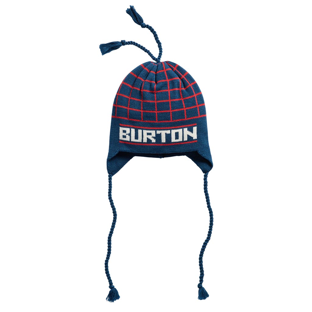 Burton 80's Earflap Beanie - Selvedge Blue/Performer Red