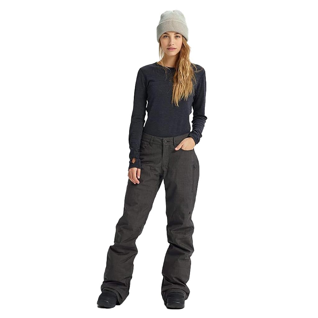 Burton 2019 Tall Fly Womens Pant - True Black Heather - Sale