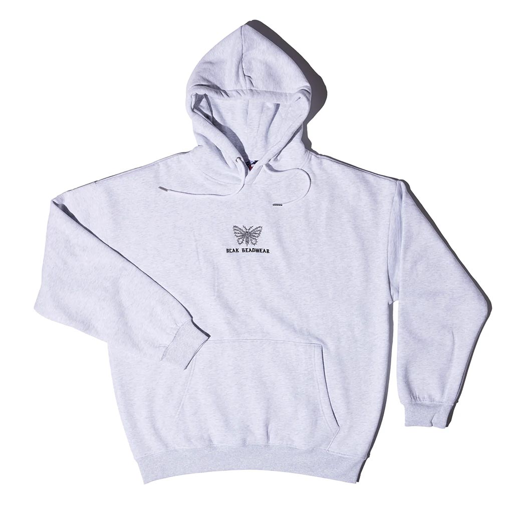 Blak Death Moth Hoodie - Grey