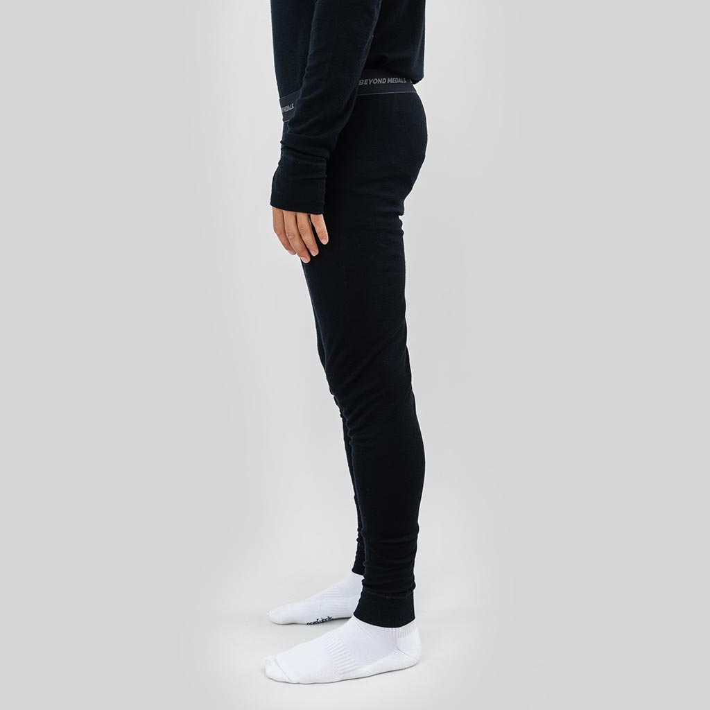 Beyond Medals Merino Baselayer Thermal Pant - Black