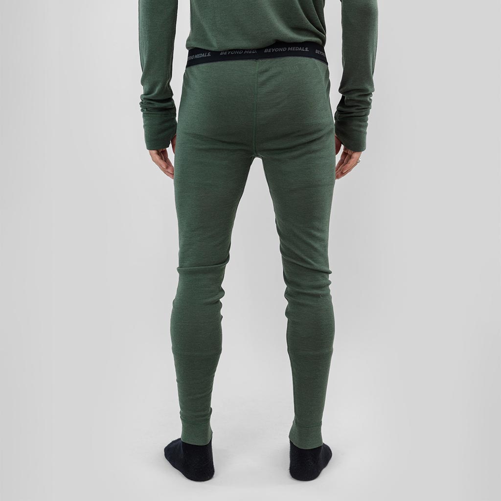 Beyond Medals Merino Baselayer Thermal Pant - Green