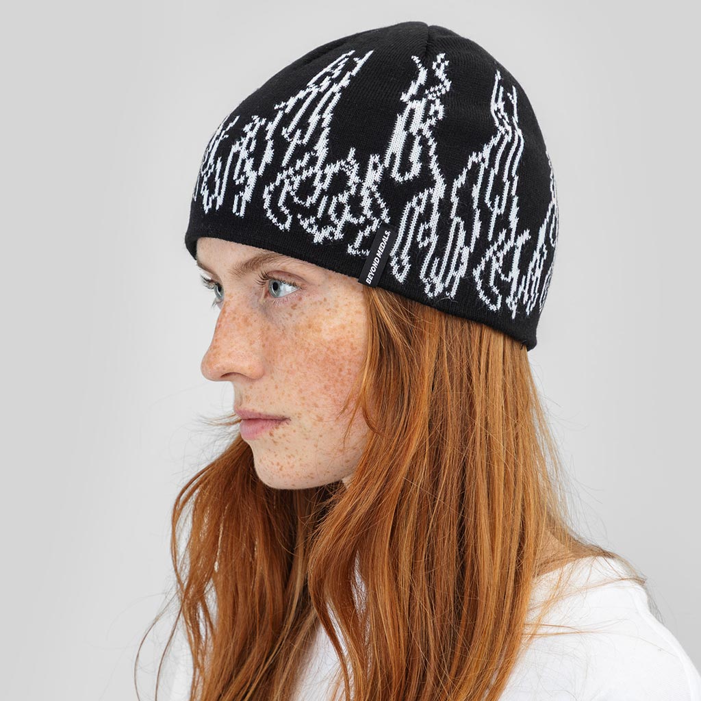 Beyond Medals Warning Beanie - Black
