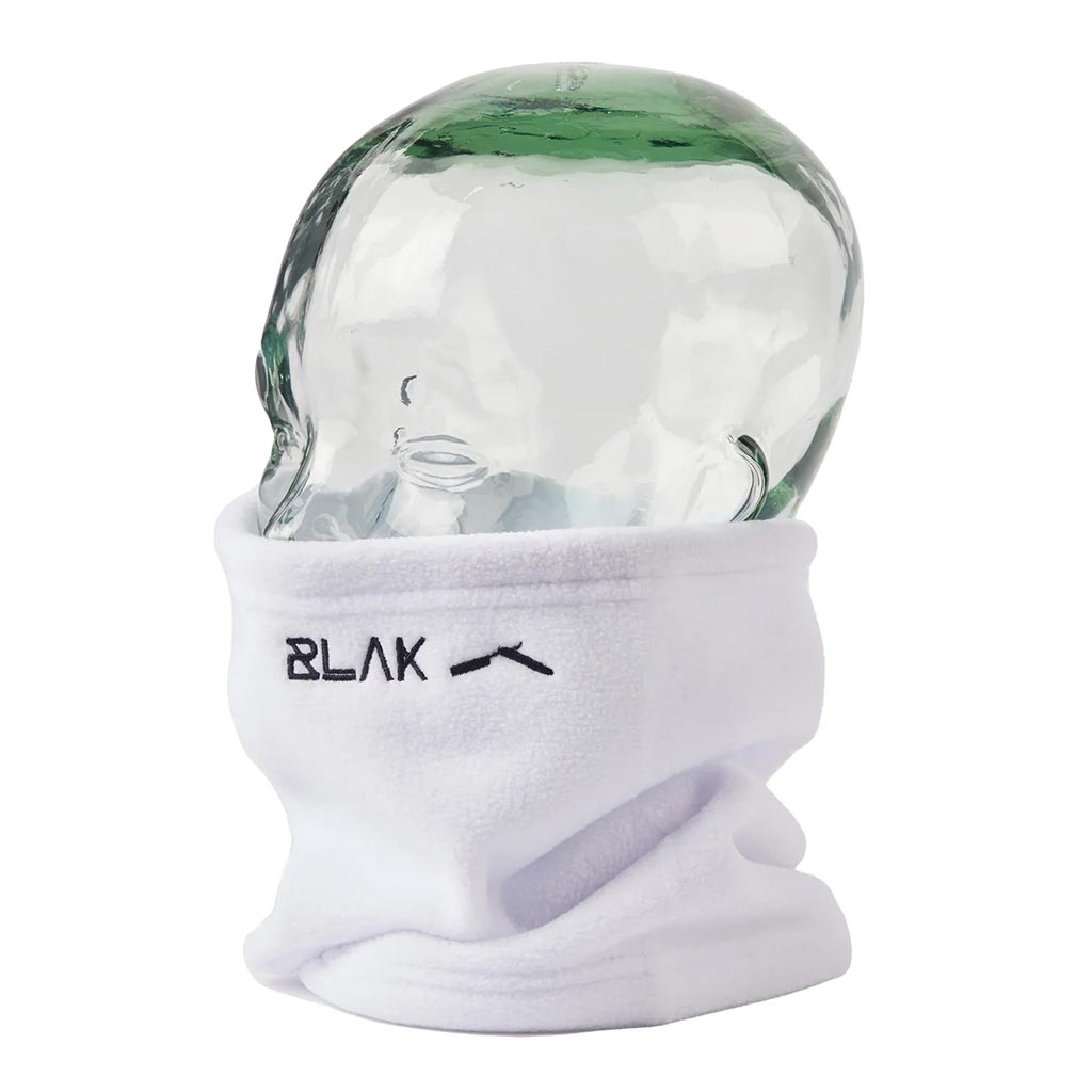 Blak Fleece Neck Tube - White