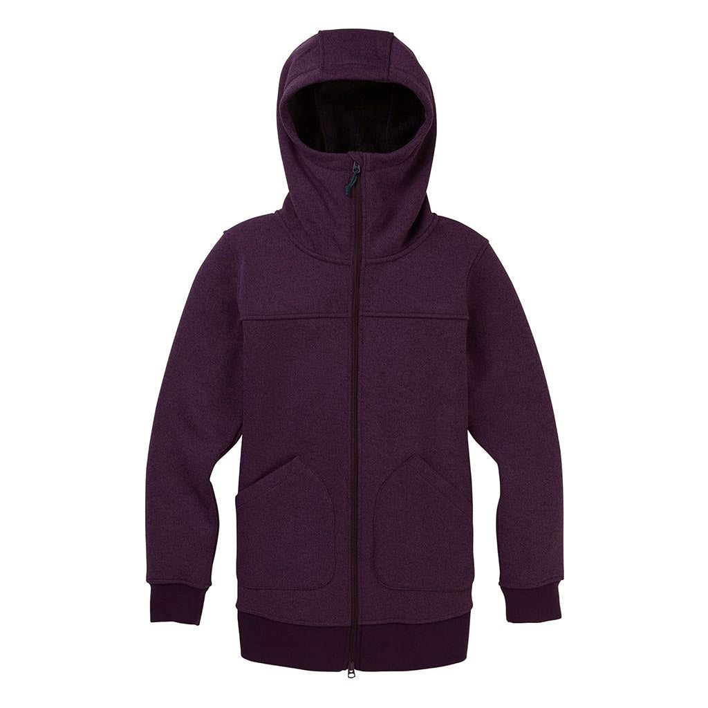 Burton 2018 Womens Minxy Full Zip Hoodie - Small - Starling Heather