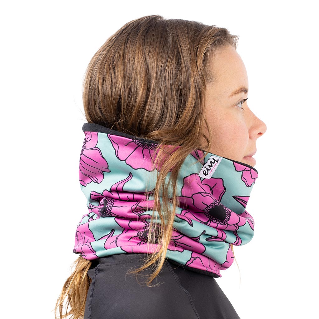 Eivy Colder Neckwarmer - Turquoise Flower