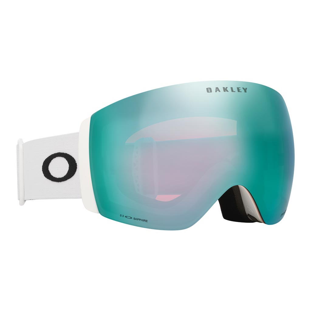 Oakley Flight Deck Pro L Prizm Snow Goggle + Extra Lens - White/Sapphire