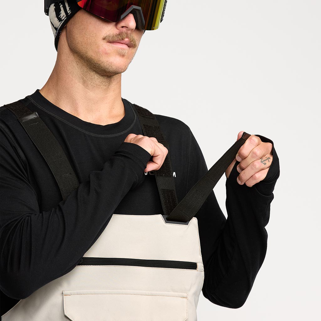 Volcom 2026 Roan Bib Pant - Stone