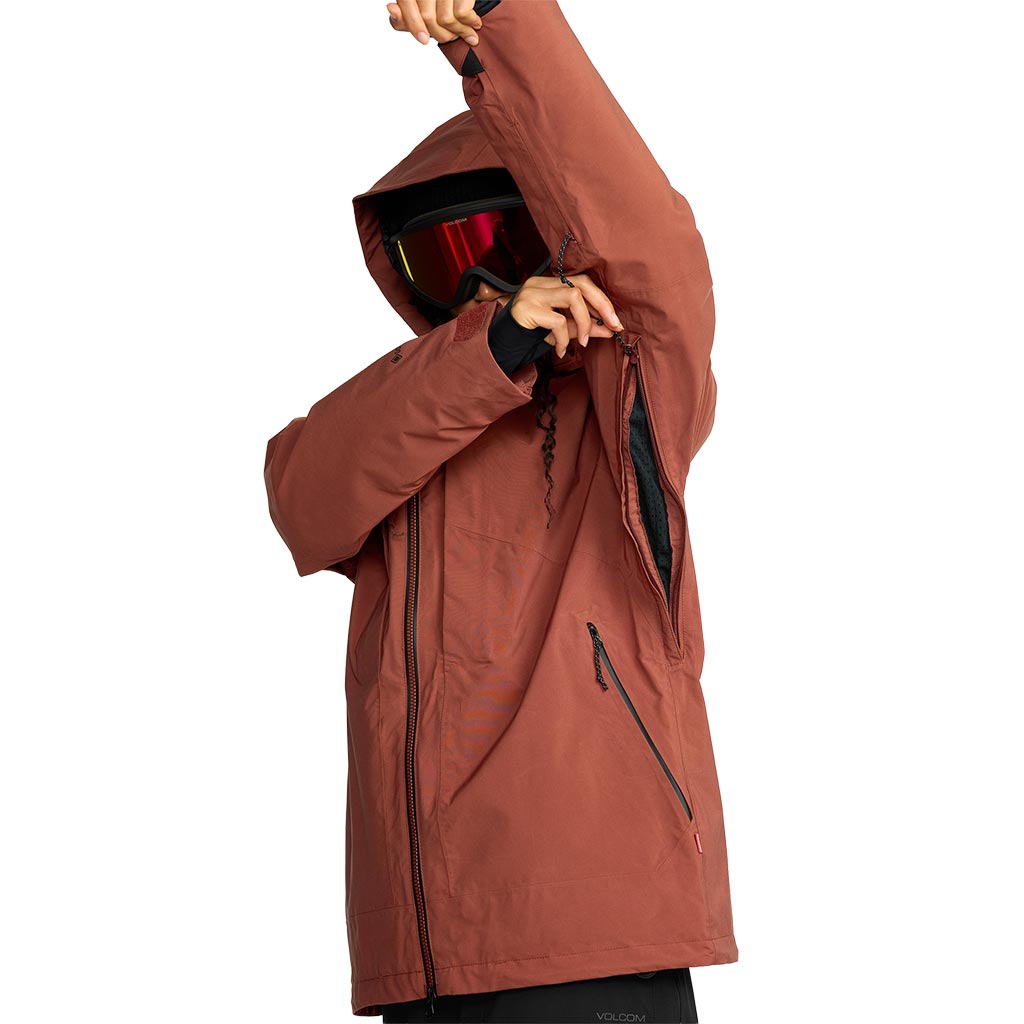 Volcom 2026 Womens AT Stretch Gore-Tex Jacket - Henna