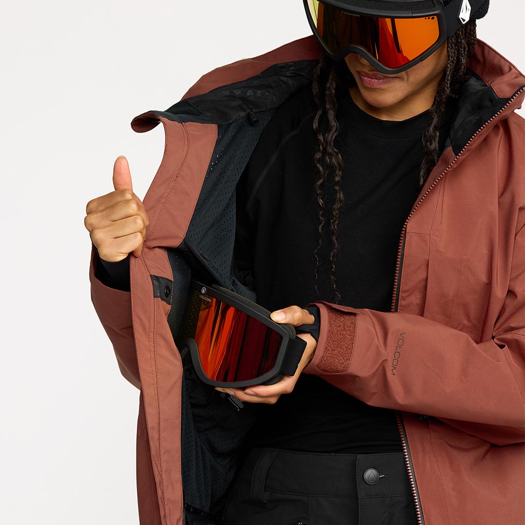 Volcom 2026 Womens AT Stretch Gore-Tex Jacket - Henna