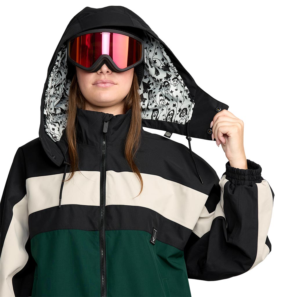 Volcom 2026 Womens DLM Jacket - Black Green