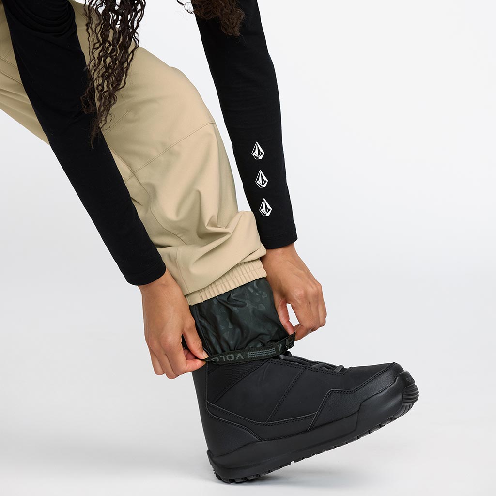 Volcom 2026 Womens Creston 3D Stretch Bib Pant - Oatmeal