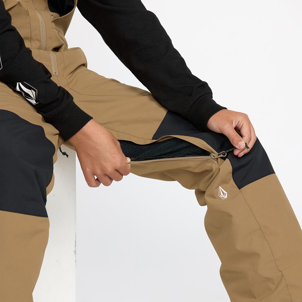 Volcom 2026 Kids Barkley Insulated Bib Pant - Bronze