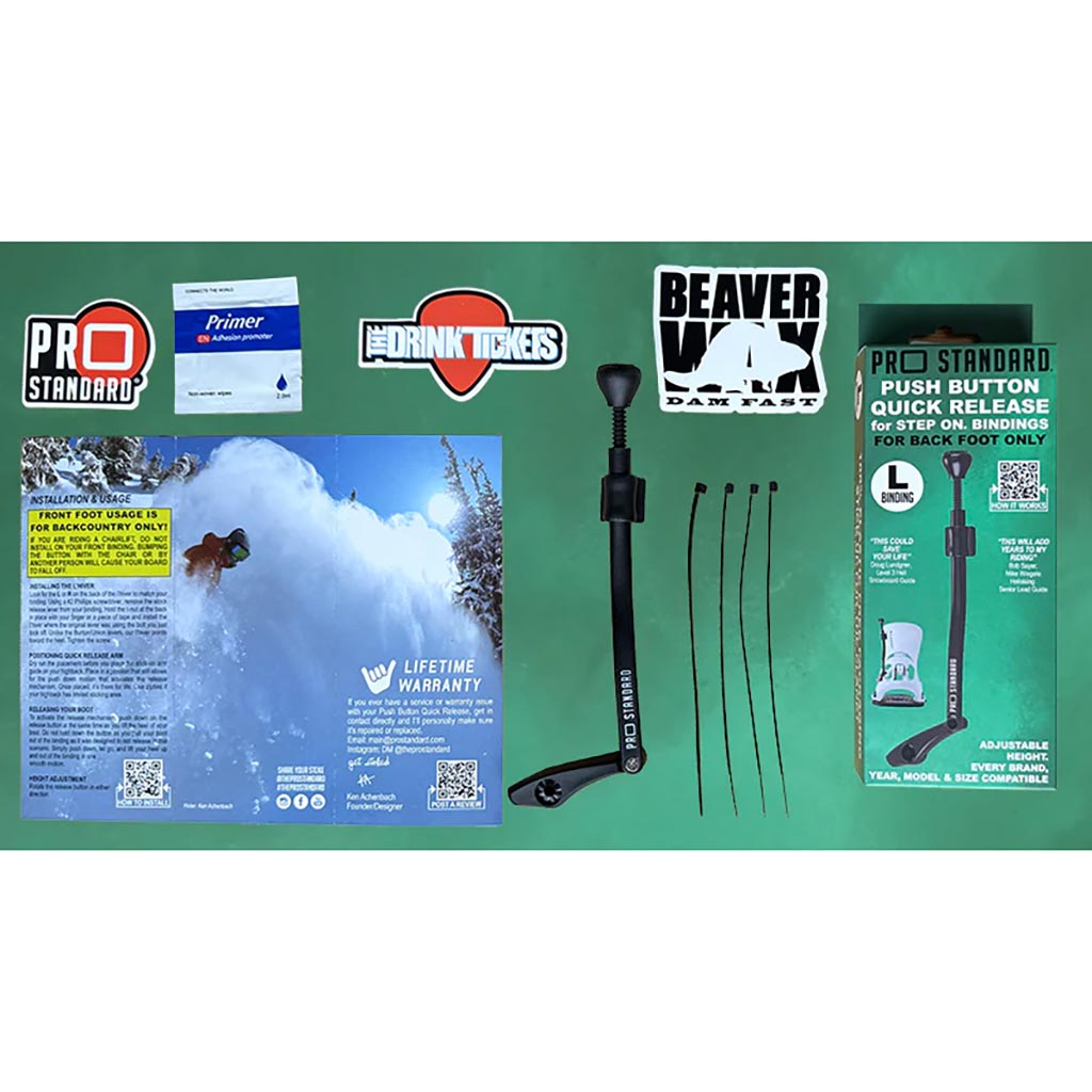 Pro Standard Step On Push Button Quick Release - Left Binding