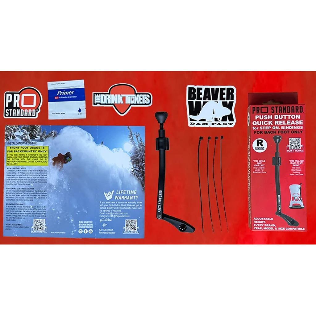 Pro Standard Step On Push Button Quick Release - Right Binding