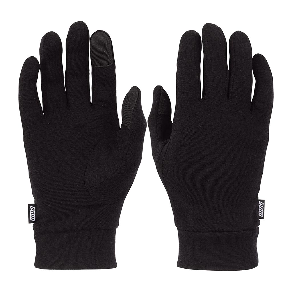 Pow Kids Merino Glove Liner - Black