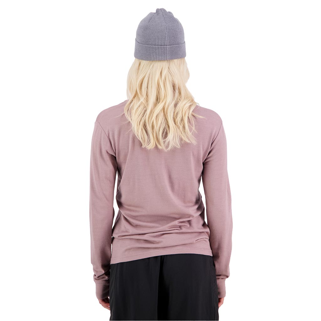 Mons Royale Womens Yotei Classic L/S - Mauve Hze