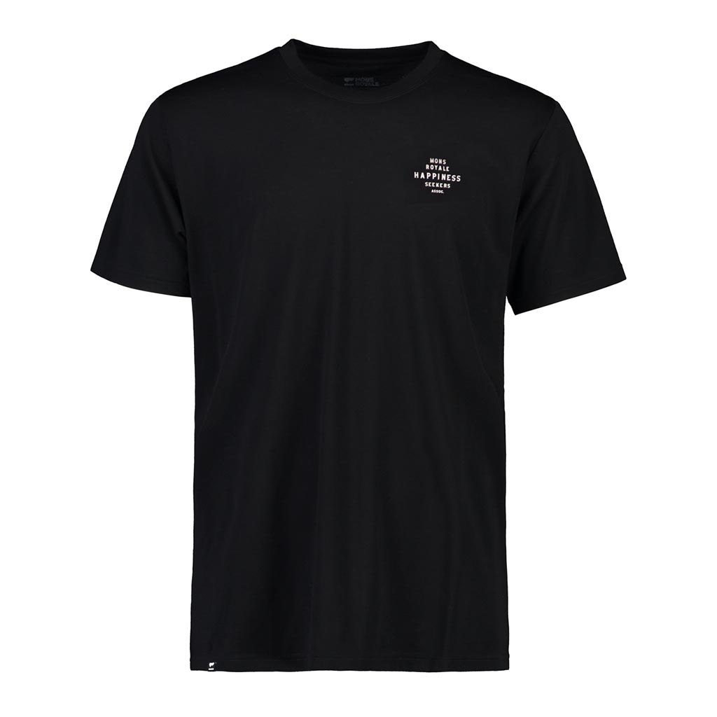 Mons Royale Icon Happiness T-Shirt - Black