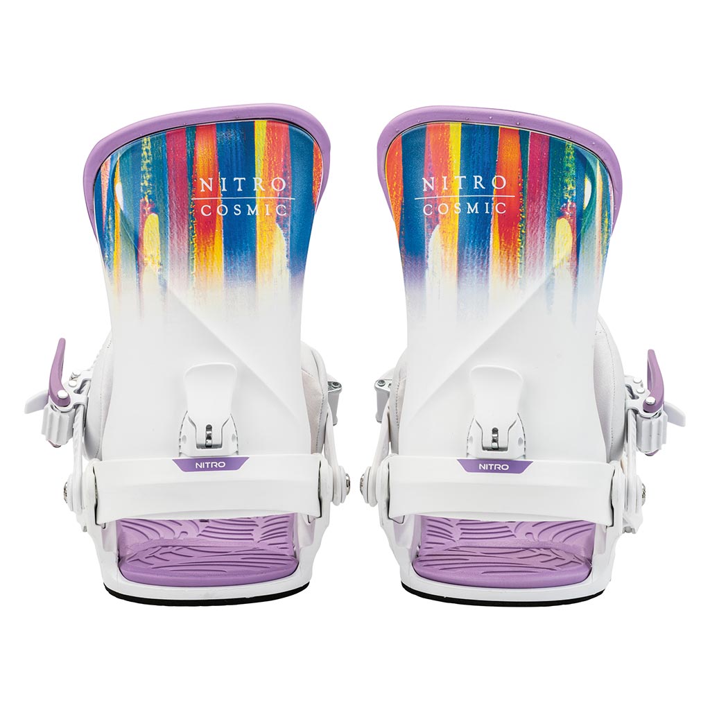 Nitro 2025 Womens Cosmic Bindings - White Brush - S/M