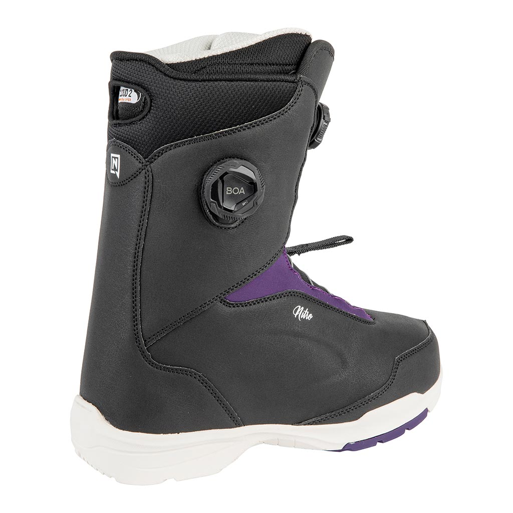 Nitro 2025 Womens Scala Boa Boots - Black/Purple