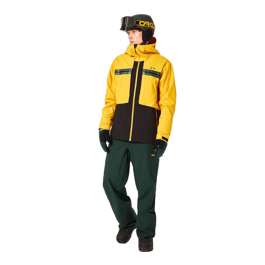 Oakley 2024 Reduct Earth Shell Jacket - Yellow/Hunter Green