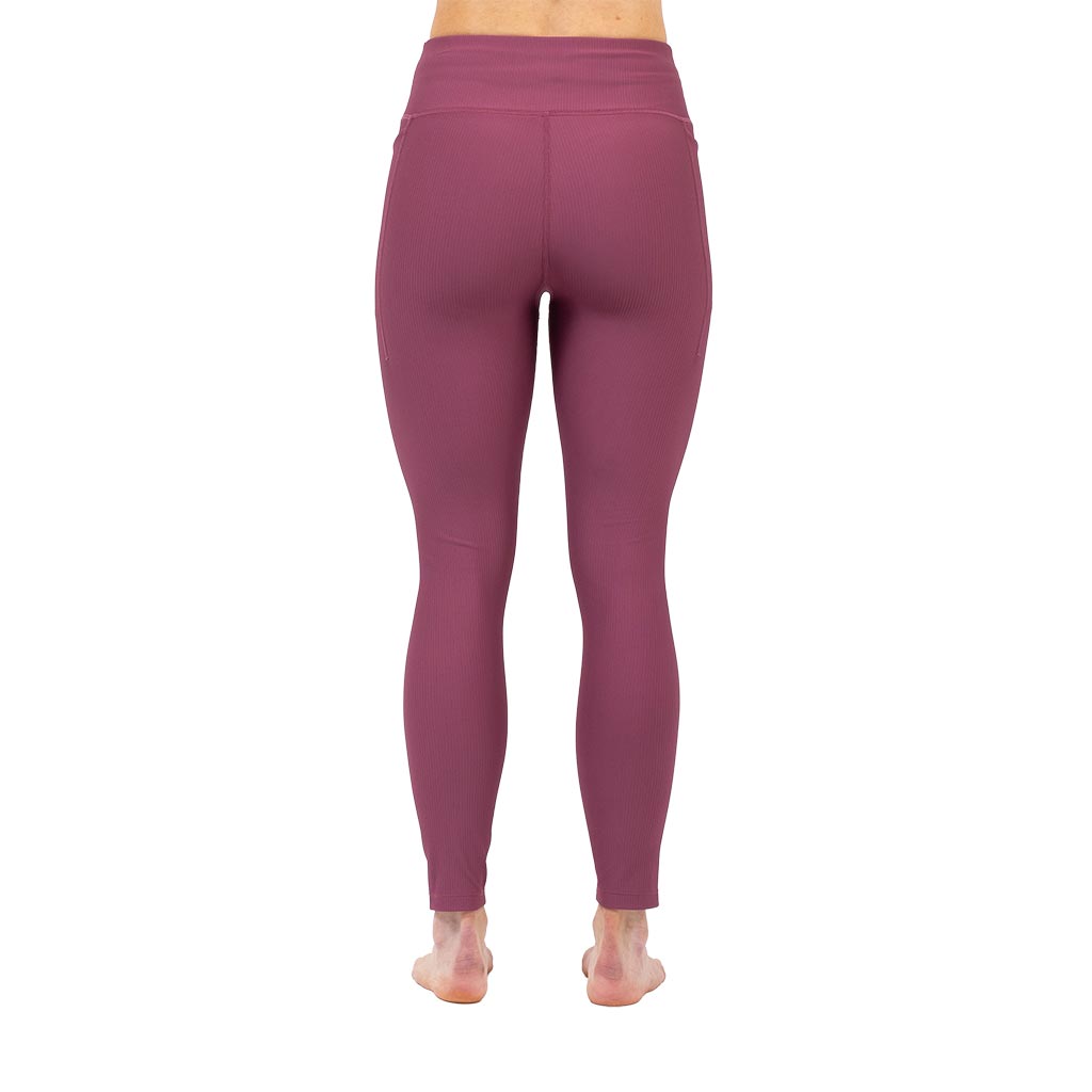 Eivy Pocket Rib Tights - Pinkgundy