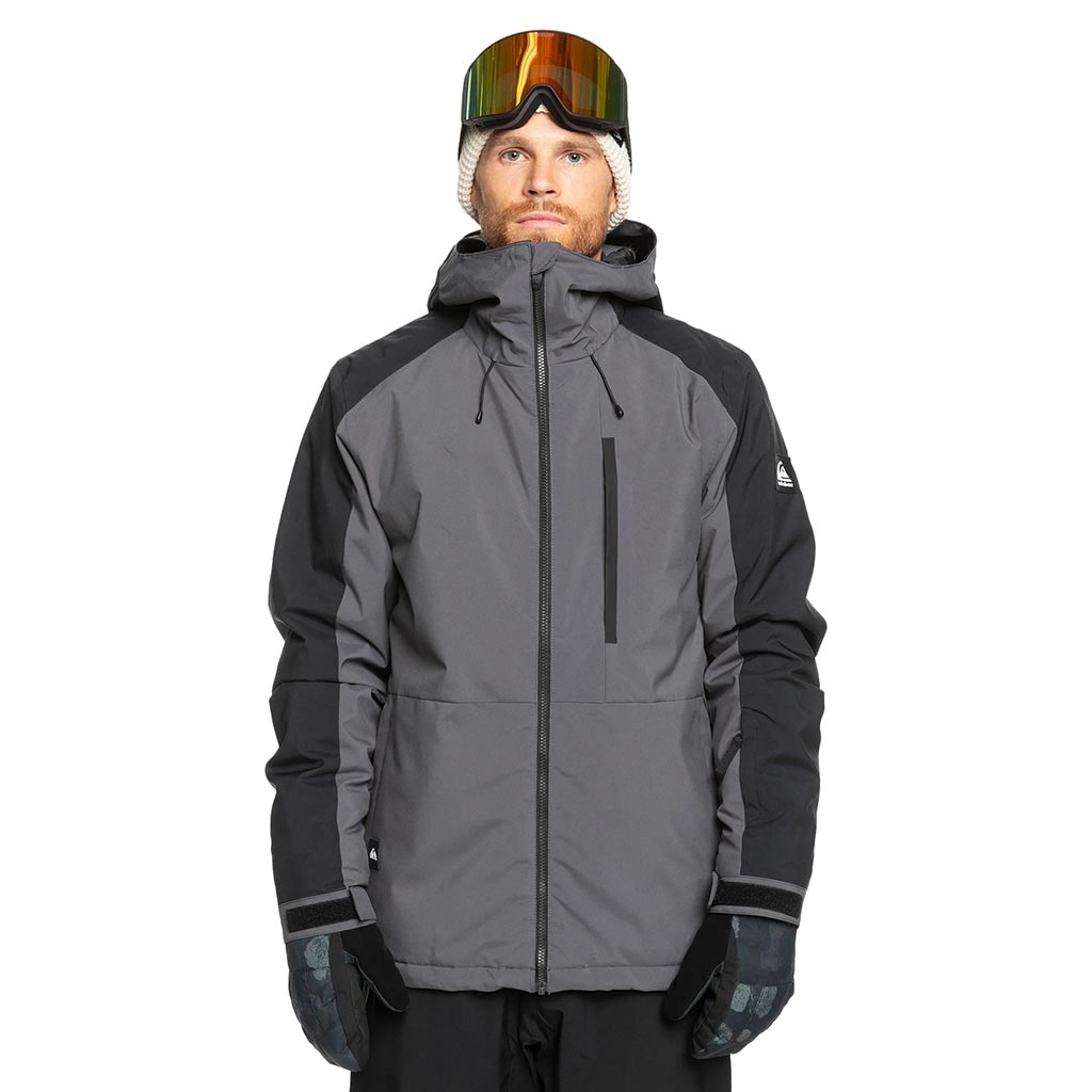 Quiksilver 2025 Mission Block Jacket - Dark Shadow