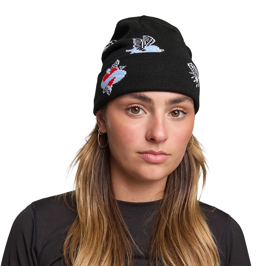 Rojo Blue Bird Dayz Beanie - True Black