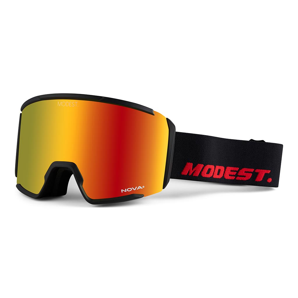 Modest Realm Snow Goggle - Black/Red