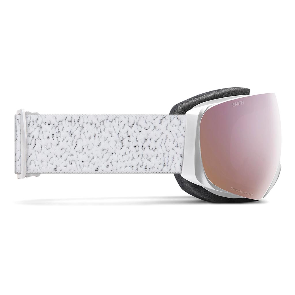 Smith I/O Mag S Goggles - White Chunky Knit/Chromapop Everyday Rose Gold