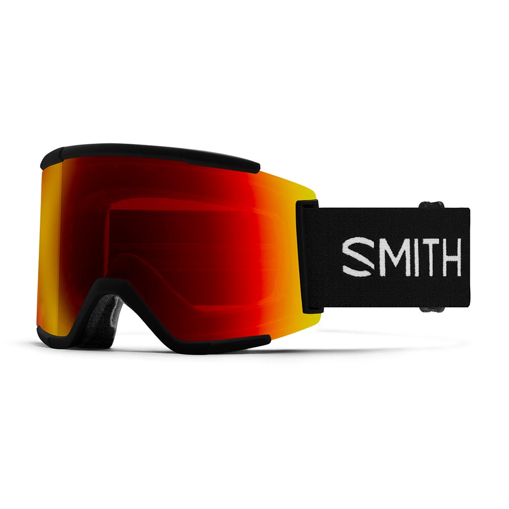 Smith Squad XL - Black/Sun Red Mirror