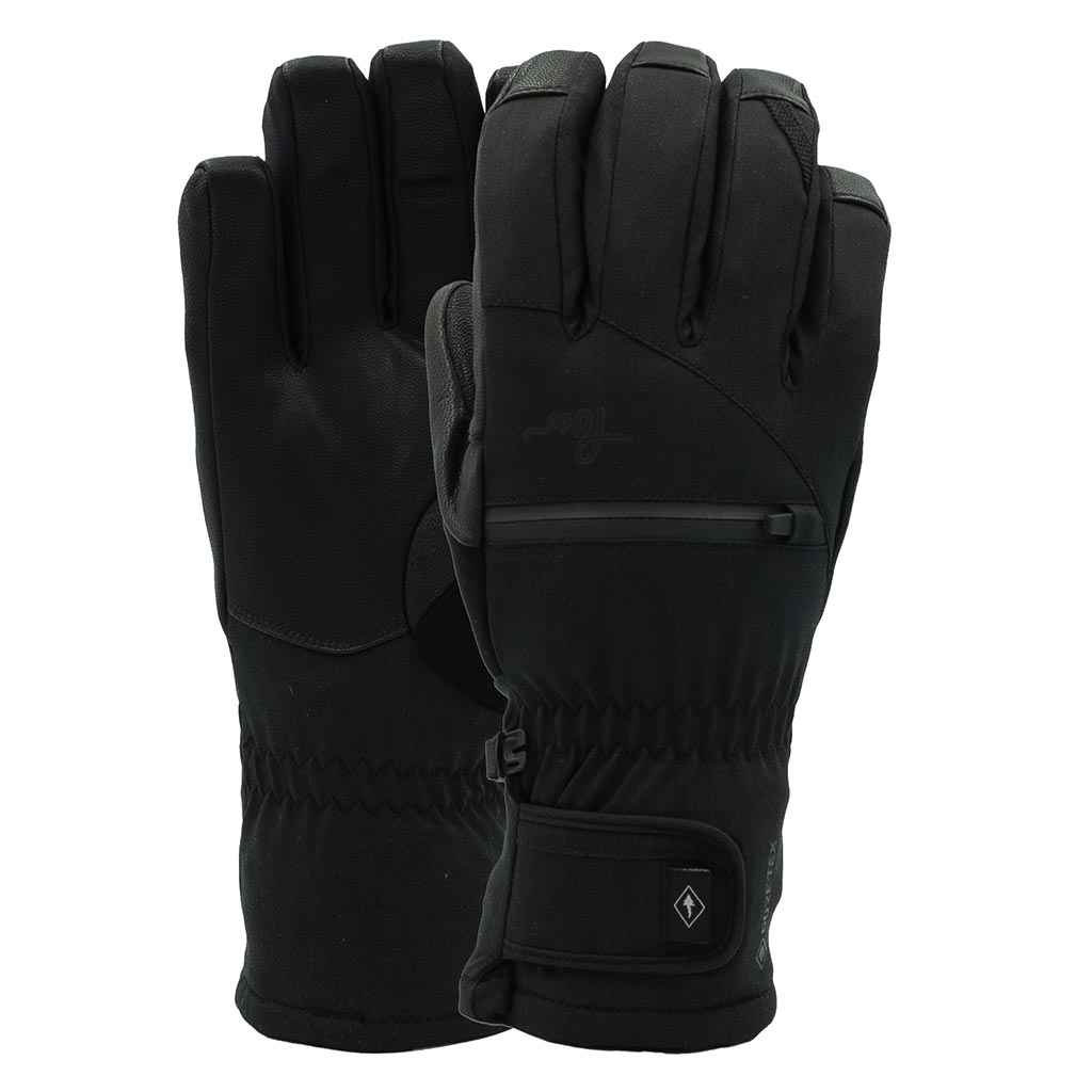 Pow 2026 Cascadia GTX Short Glove + Leather - Black
