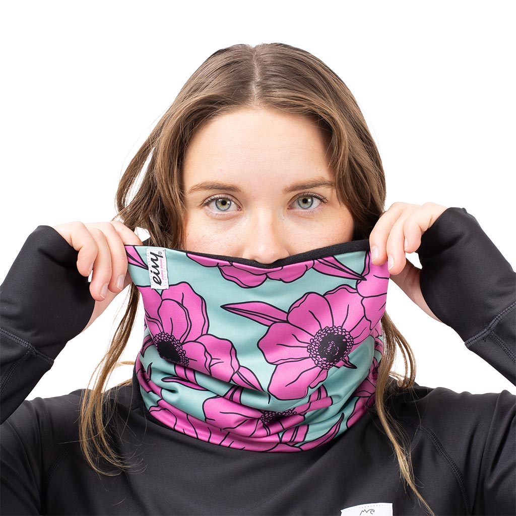 Eivy Colder Neckwarmer - Turquoise Flower