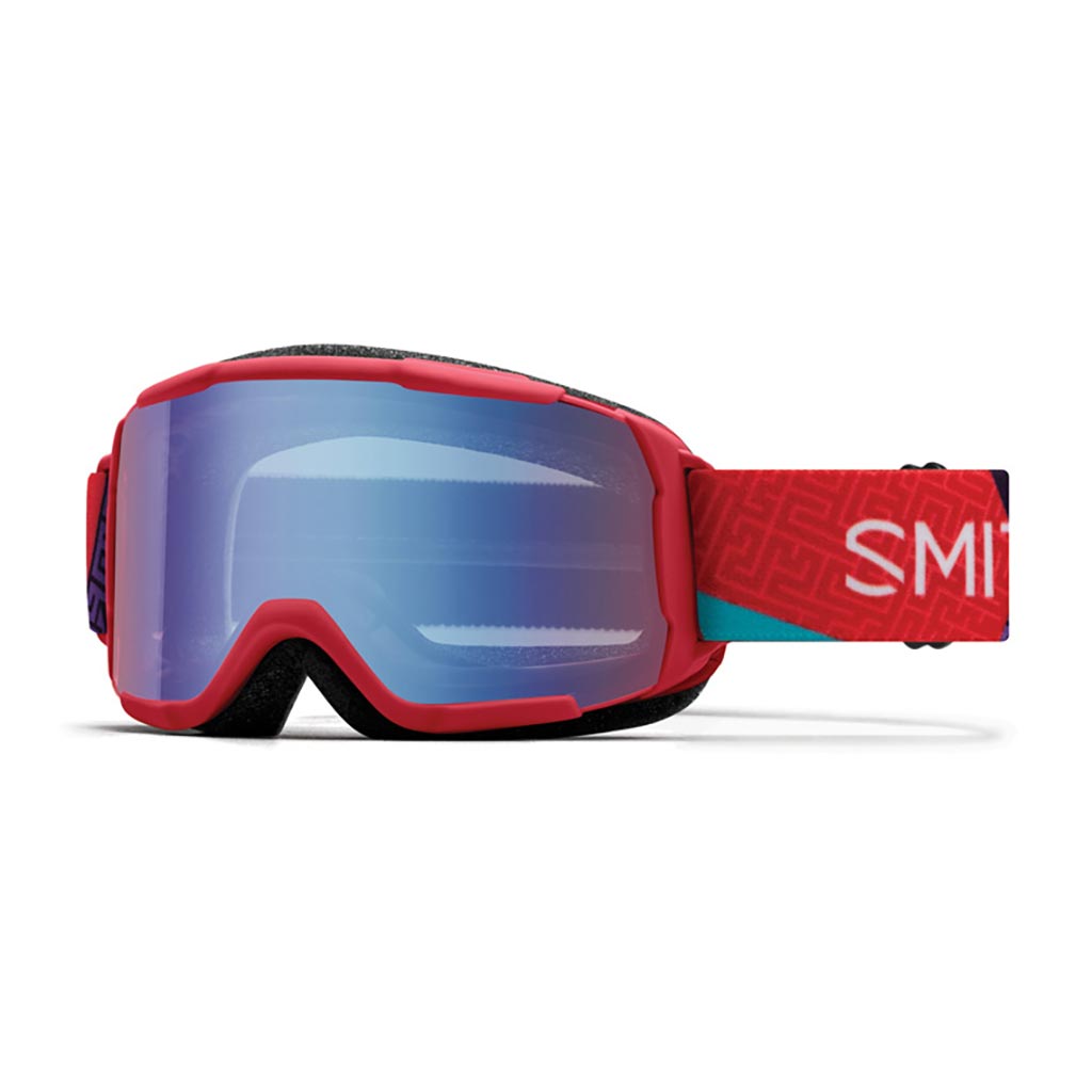 Smith Daredevil Kids Goggles - Crimson A-Maze-Zing/Blue Sensor