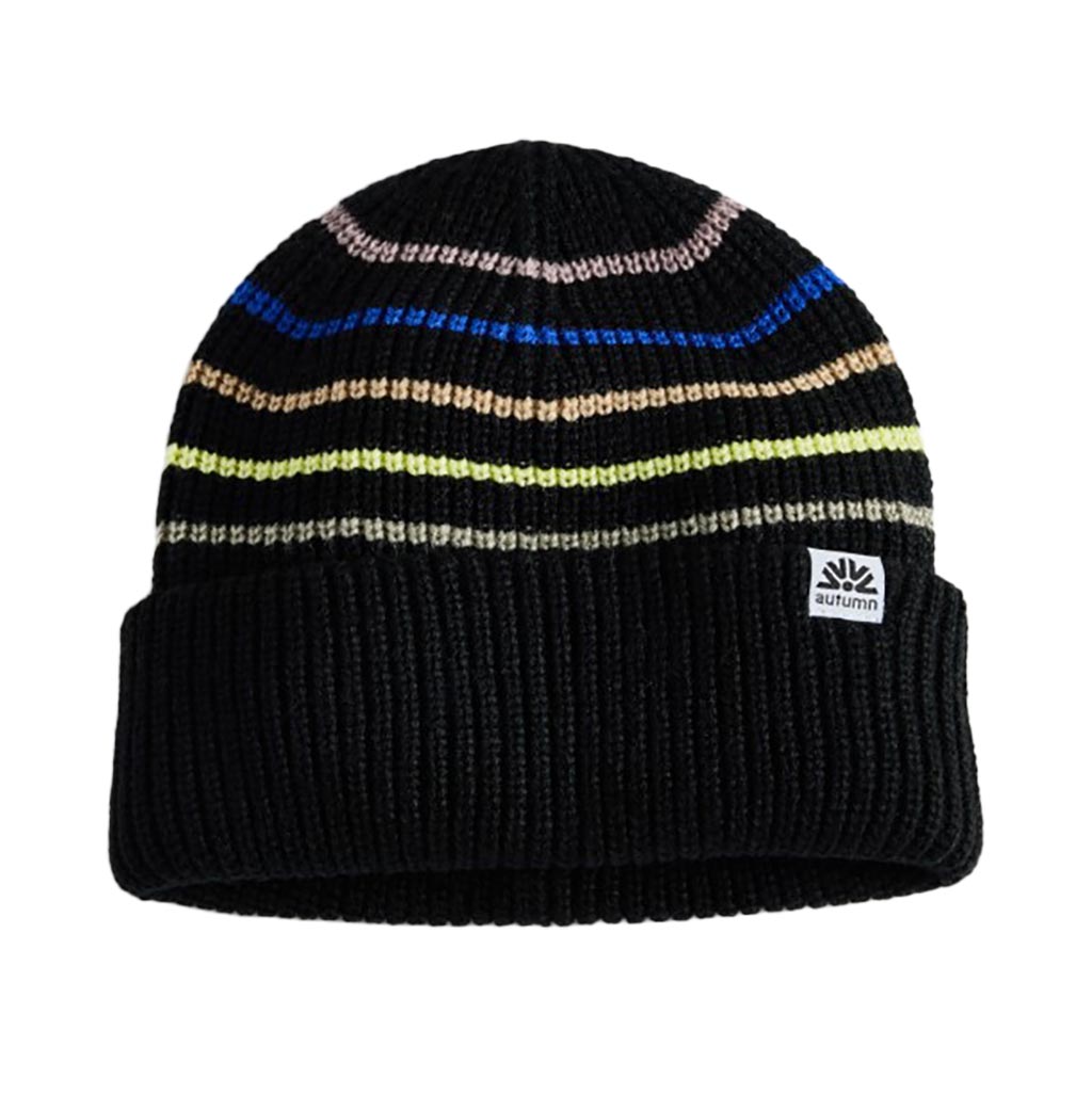 Autumn Retro Beanie - Black/Multi