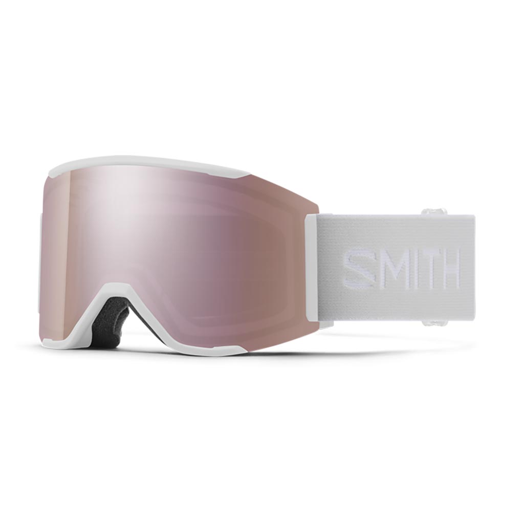Smith Squad Mag Low Bridge Goggle - White Vapor/Chromapop Everyday Rose Gold
