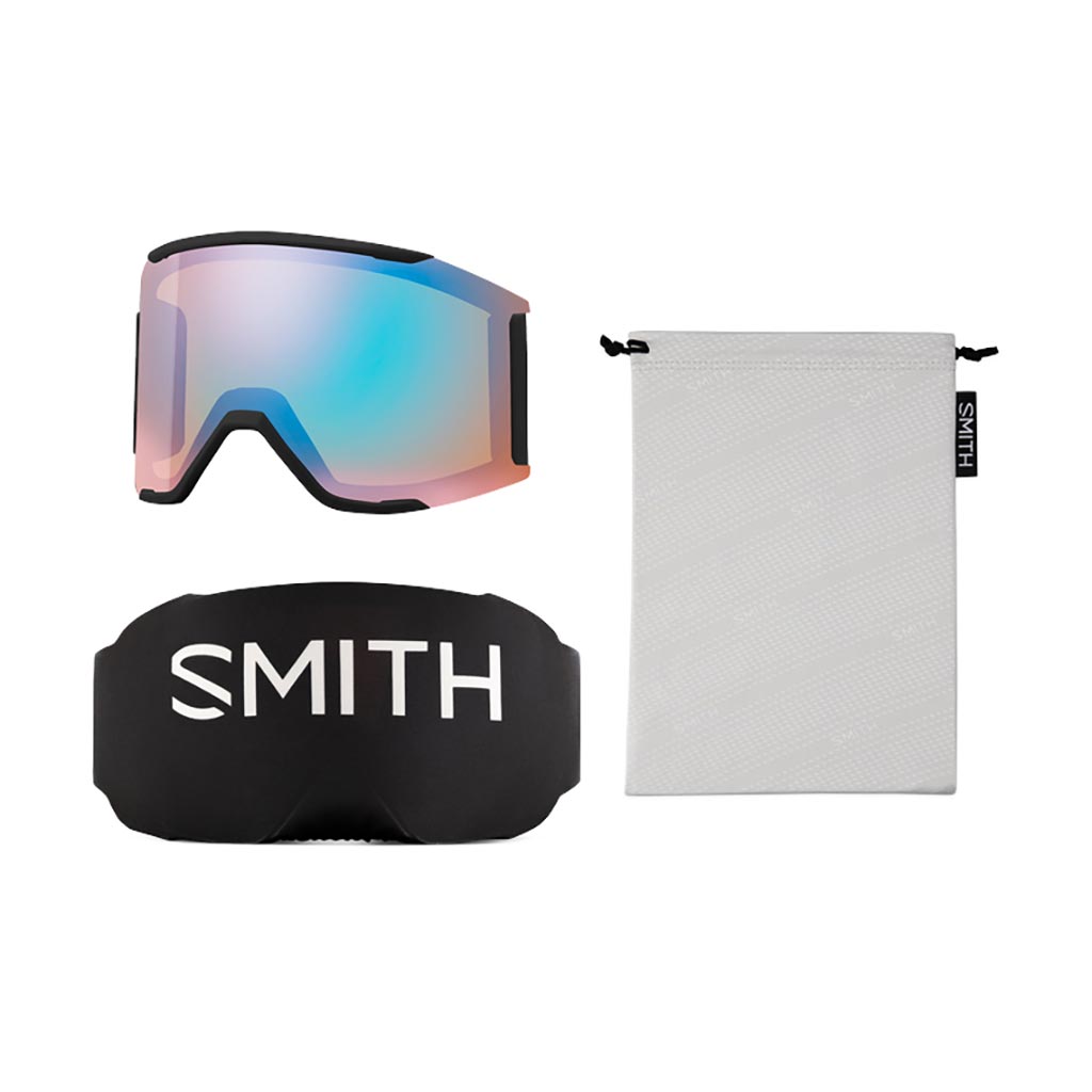 Smith Squad Mag Low Bridge Goggle - White Vapor/Chromapop Everyday Rose Gold