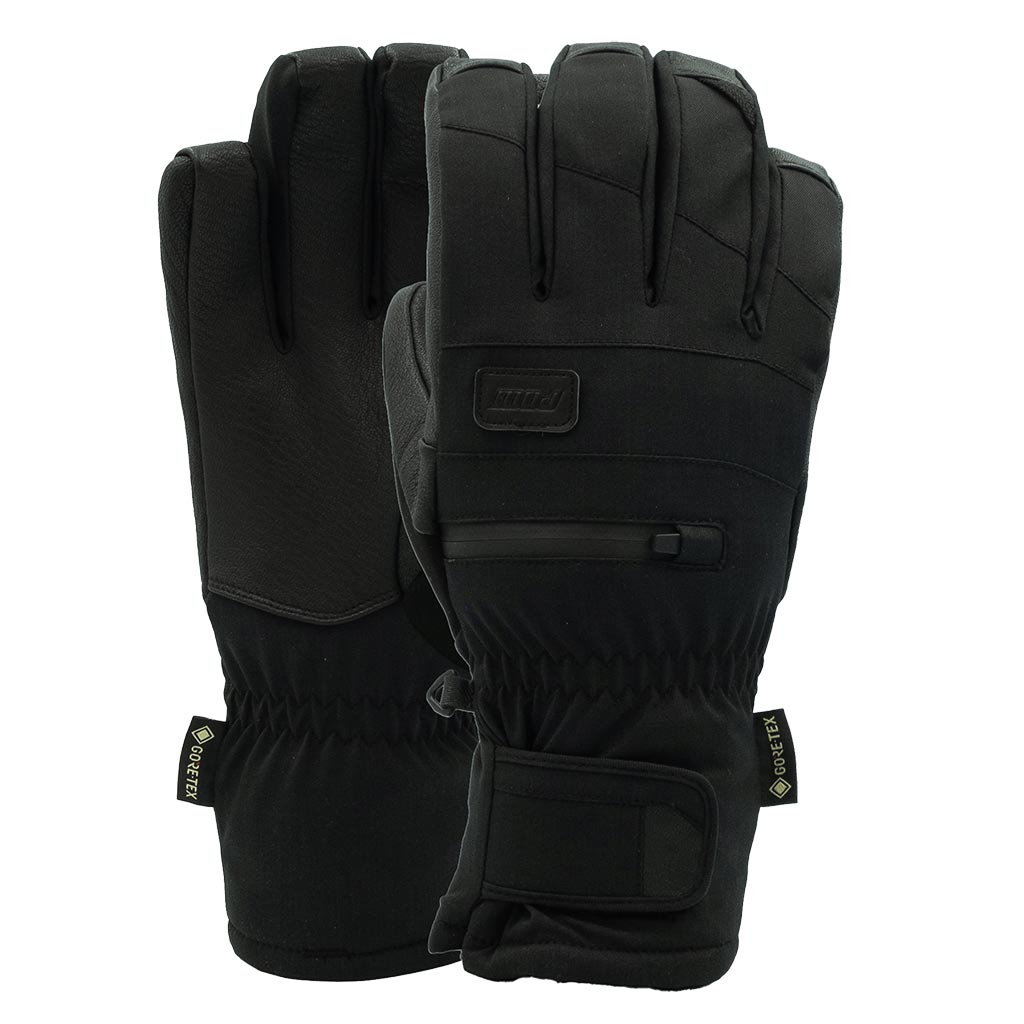 Pow 2026 Wayback GTX Short Glove + Leather - Black