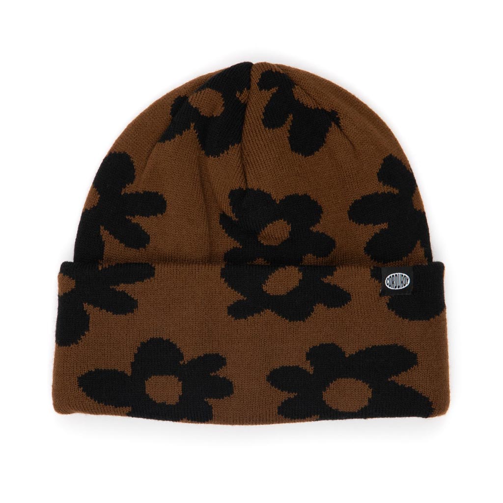 Autumn Wildflower Beanie - Light Brown