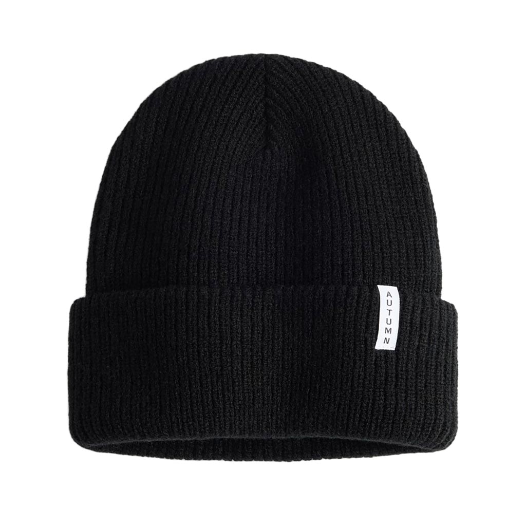 Autumn Youth Solid Beanie - Black