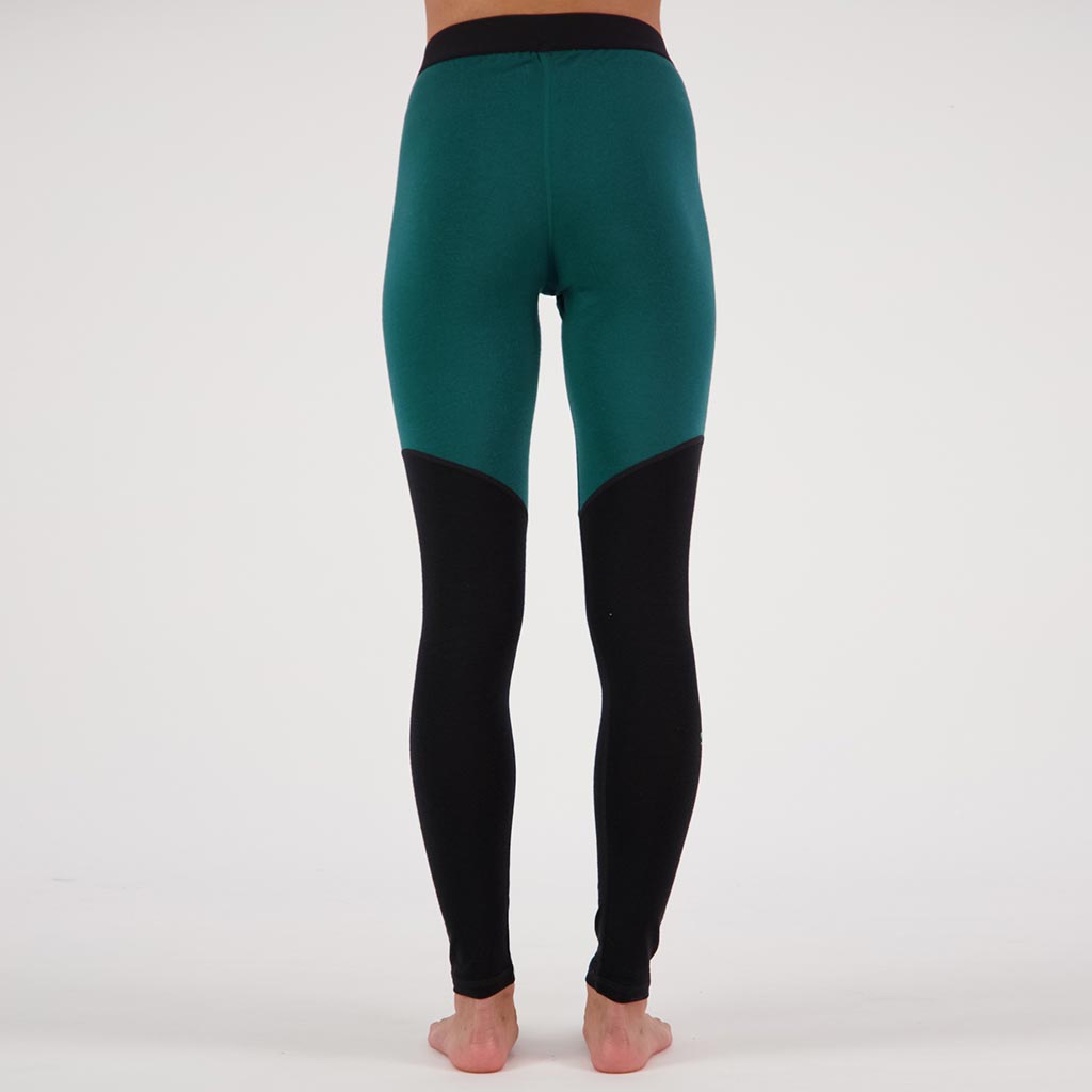 Mons Royale Womens Cascade Merino Flex Thermal Legging - Evergreen