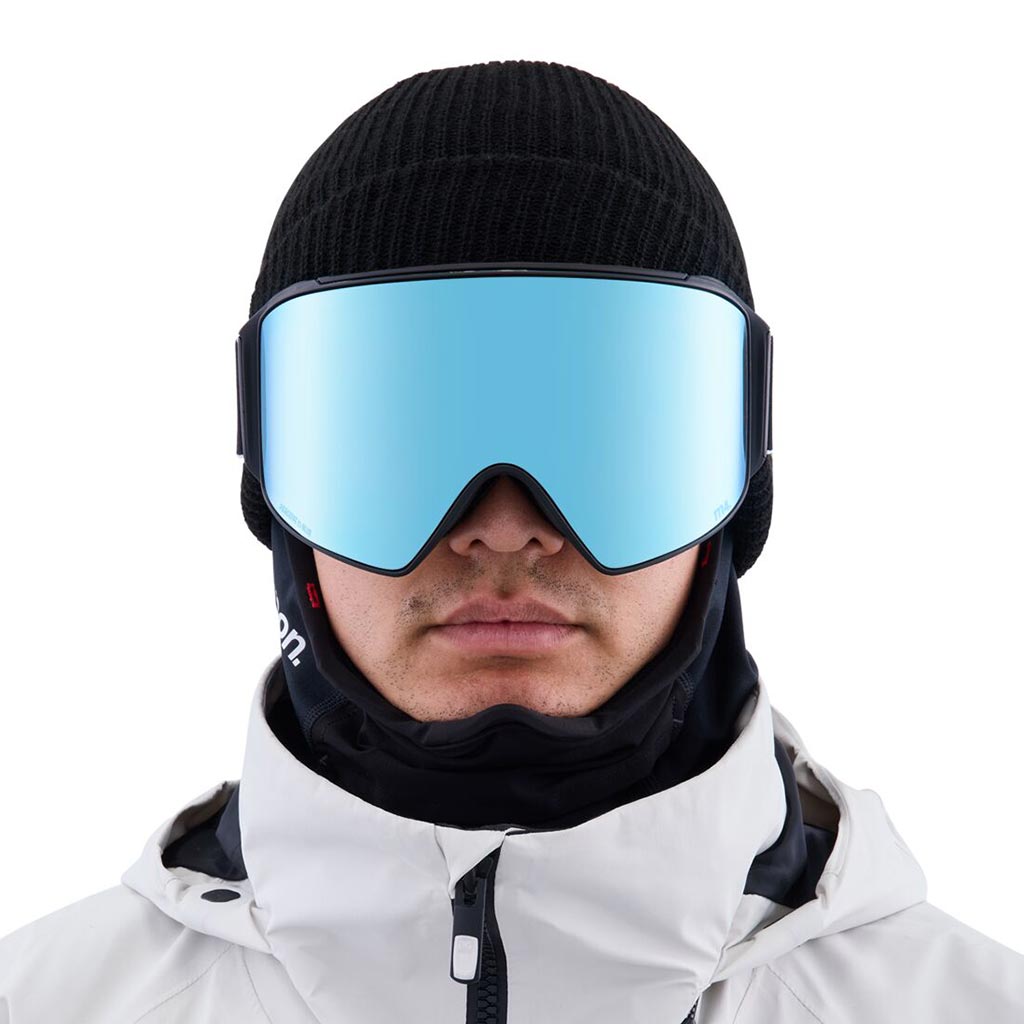 Anon M4 Low Bridge Cylindrical Goggle - Black/Variable Blue