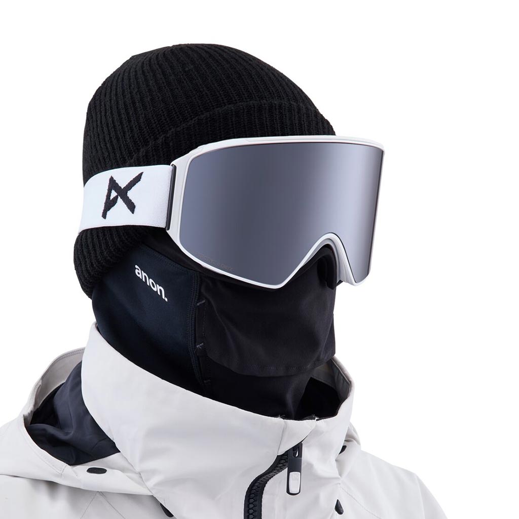 Anon M4 Low Bridge Cylindrical Goggle - White/Sun Onyx